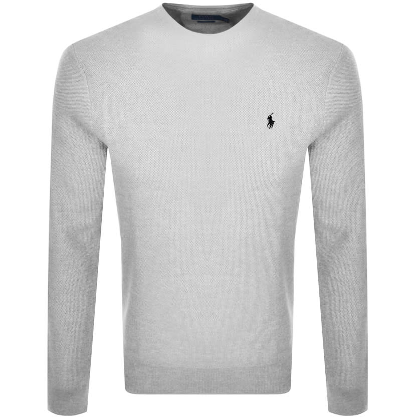 Alternative Image for ProductRalph Lauren Long Sleeved Crew Neck T Shirt Grey1